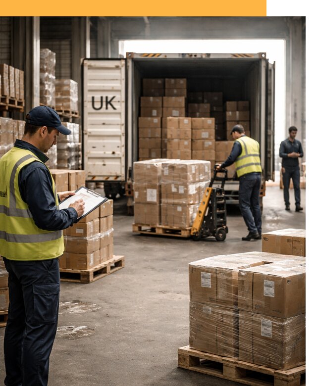 Доставка грузов из Великобритании с таможенным оформлением от 12931