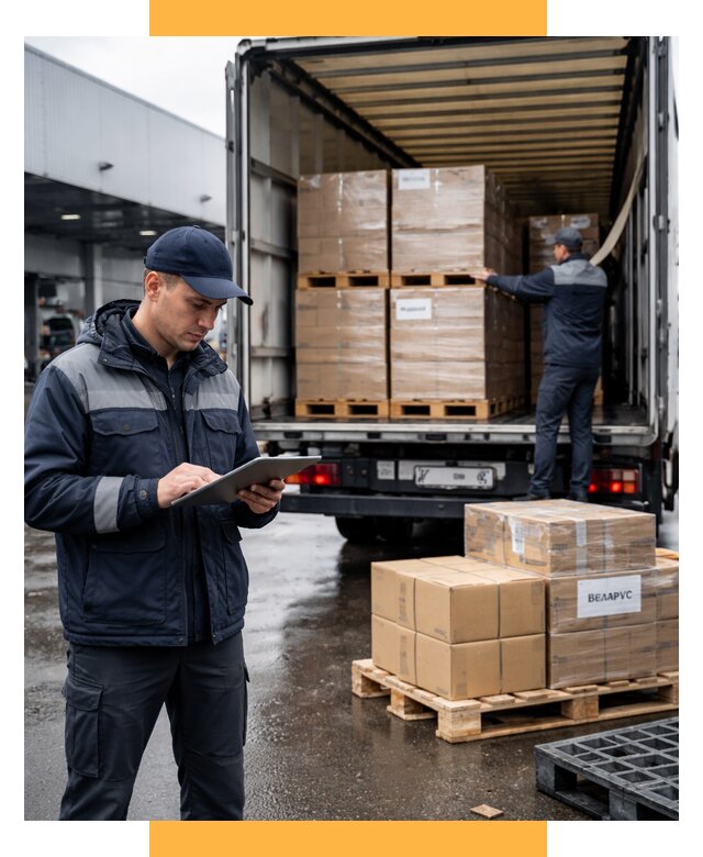 Доставка грузов из Беларуси от 15518 р. логистика СетСервис-Мгн
