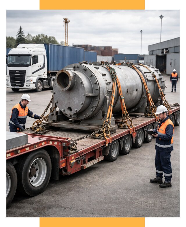 Перевозка тяжеловесных грузов под ключ от 155175 р. | СетСервис-Мгн
